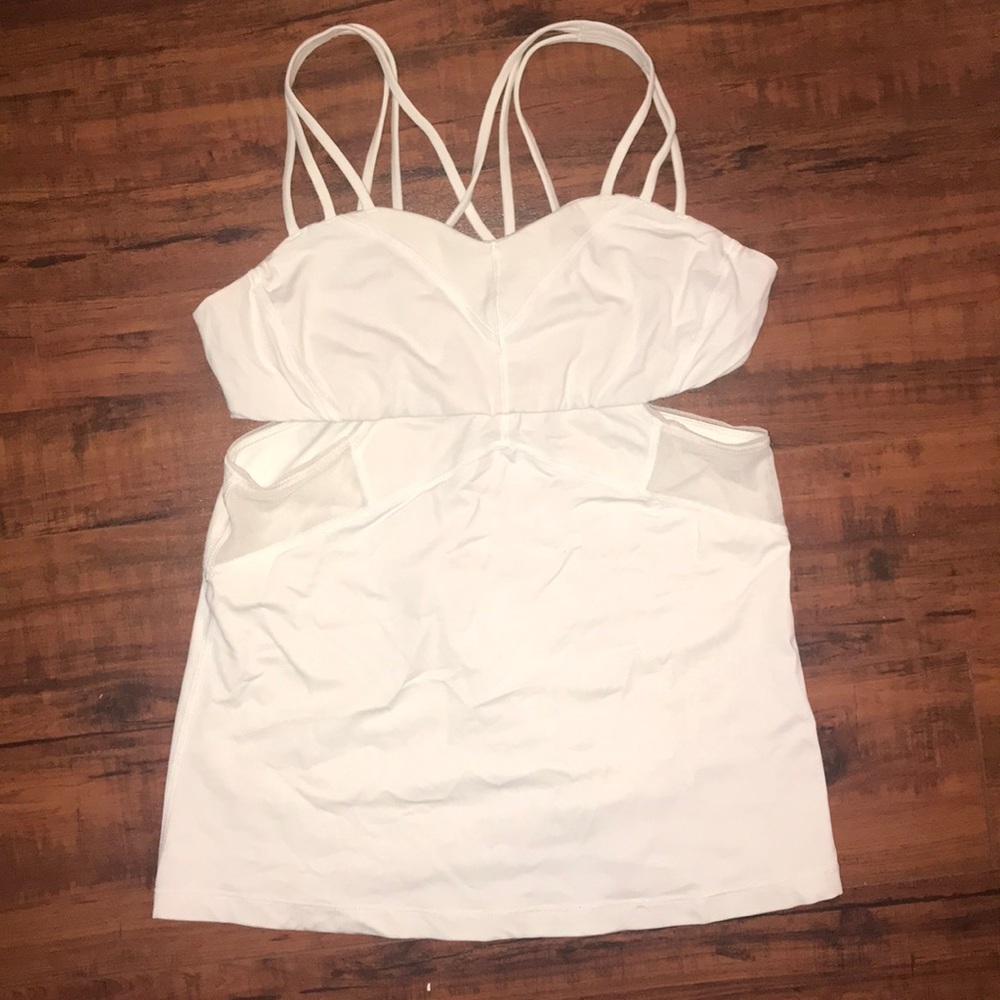 Lululemon Athletica Strappy White Tank Top